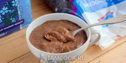 Шаг 8: льняной каши с черносливом