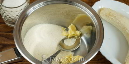 Шаг 5: манной каши с бананом