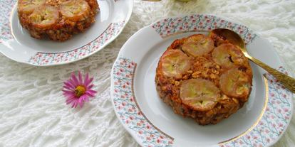 Шаг 5: запеченной каши с бананами и яблочным пюре перевертыш