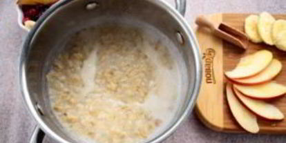 Шаг 1: датской овсянки с кусочками фруктов