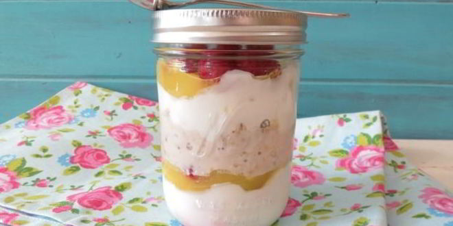 Рецепт ленивой овсянки на кефире