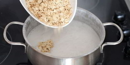 Шаг 4: овсяной каши на кокосовом молоке