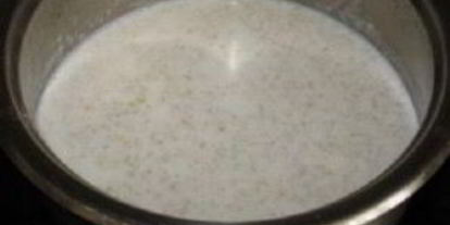 Шаг 2: овсяной каши на молоке