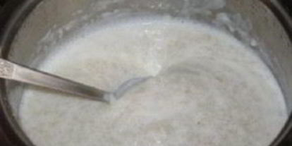 Шаг 3: овсяной каши на молоке