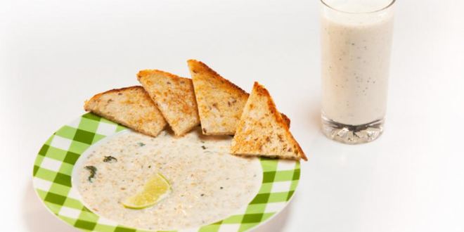 Рецепт овсяной каши на мятном молоке