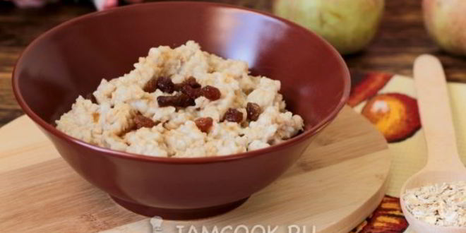 Рецепт овсяной каши на воде