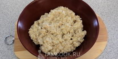 Шаг 8: овсяной каши на воде