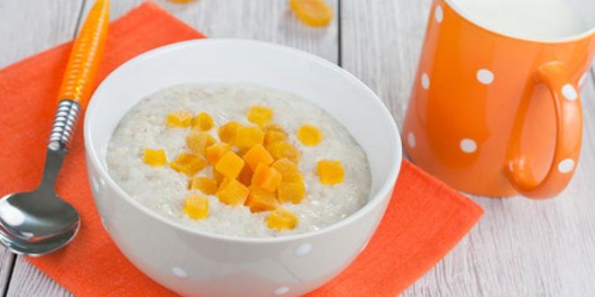 Рецепт овсяной каши с курагой