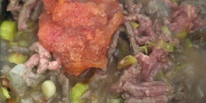 Шаг 5: овсяной каши с мясным соусом и красным вином