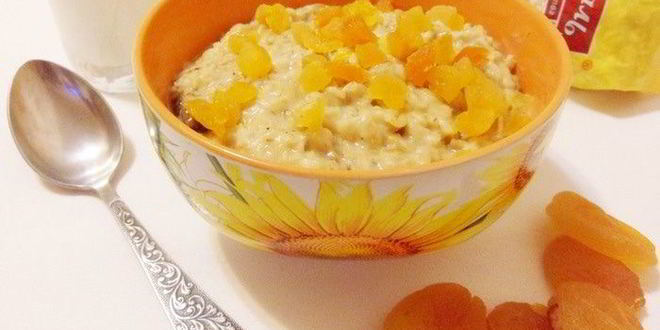 Рецепт овсяной каши с сухофруктами
