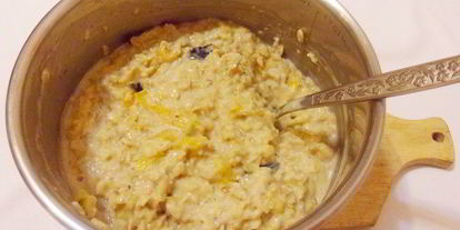 Шаг 5: овсяной каши с сухофруктами