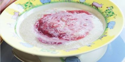 Шаг 2: овсяной каши с виноградом