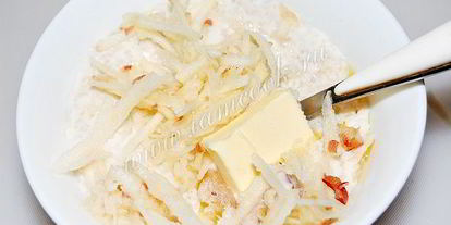 Шаг 7: овсяной каши с яблоками