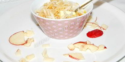 Шаг 8: овсяной каши с яблоками