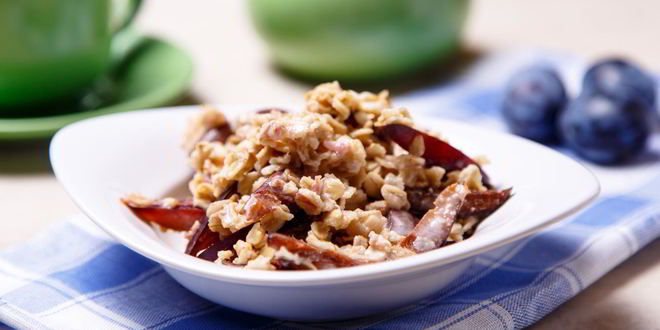 Рецепт овсянки с медово-ореховой пастой