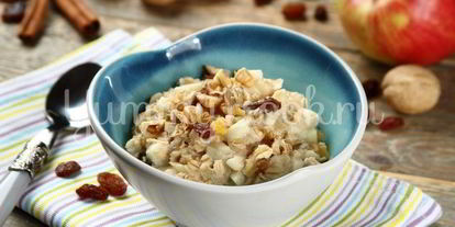 Шаг 4: овсянки с сухофруктами и орехами