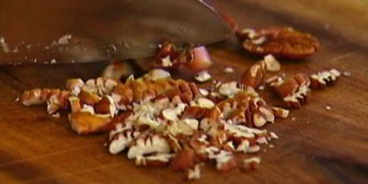 Шаг 3: овсянки с яблоками, клюквой и орехами пекан