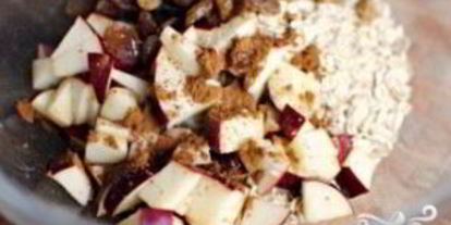 Шаг 2: овсянки с яблоками