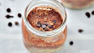 Рецепт Овсянки в банке с какао