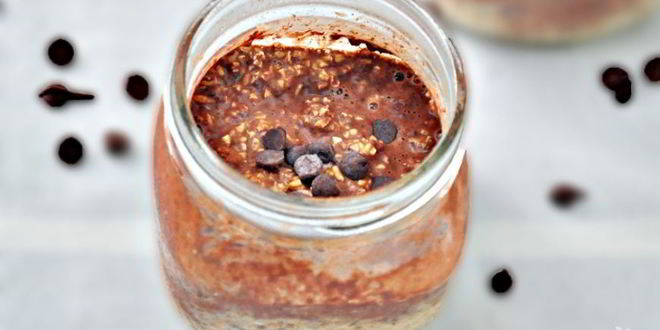 Рецепт овсянки в банке с какао