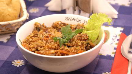 каши с грибами