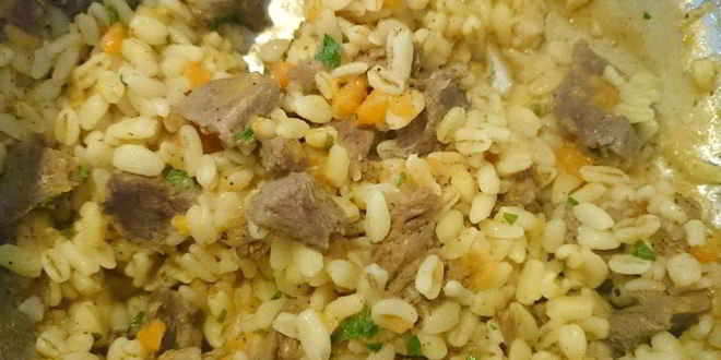 Рецепт перловой каши с говядиной