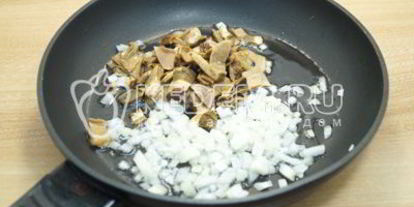 Шаг 3: перловой каши с грибами