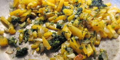 Шаг 1: перловой каши с тыквой и чесноком