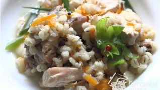 Рецепт Перловой каши в казане