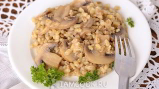 Рецепт Перловки с грибами в мультиварке