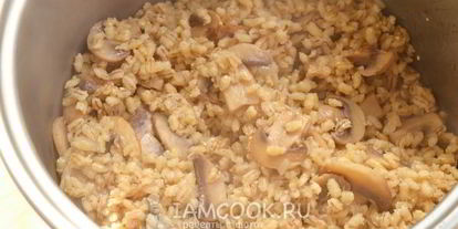 Шаг 10: перловки с грибами в мультиварке