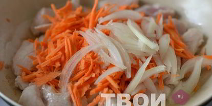 Шаг 1: перловки с курицей