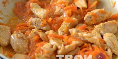 Шаг 3: перловки с курицей