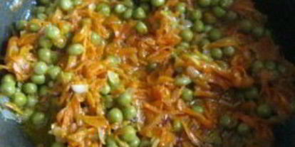 Шаг 1: перловки с овощами