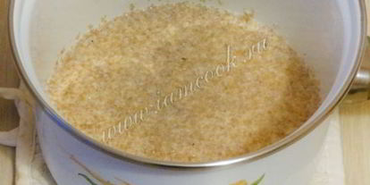 Шаг 2: пшеничной каши на молоке