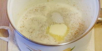 Шаг 3: пшеничной каши на молоке