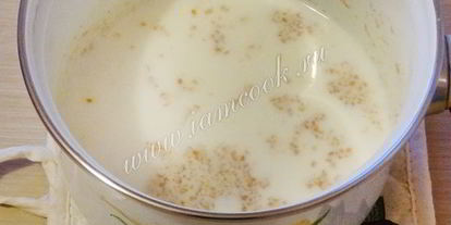 Шаг 4: пшеничной каши на молоке