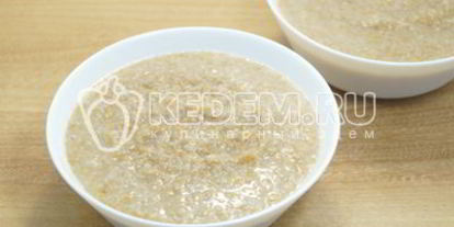 Шаг 4: пшеничной каши на воде полтавская