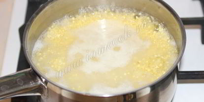 Шаг 2: пшенной каши на молоке