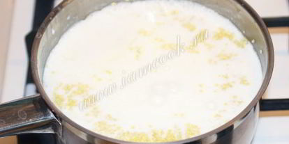 Шаг 3: пшенной каши на молоке