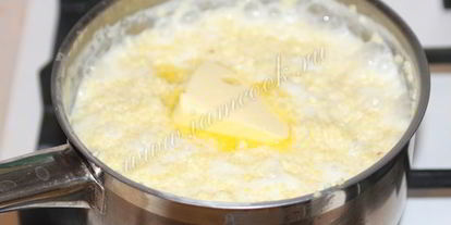 Шаг 4: пшенной каши на молоке