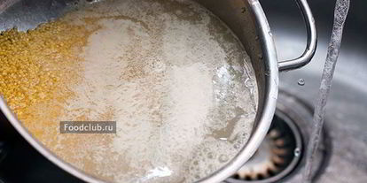 Шаг 1: пшенной каши на воде