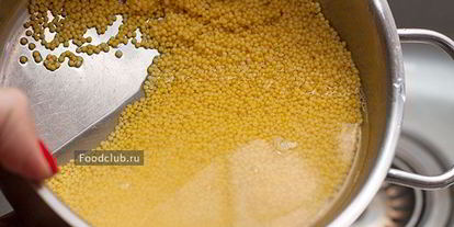 Шаг 2: пшенной каши на воде