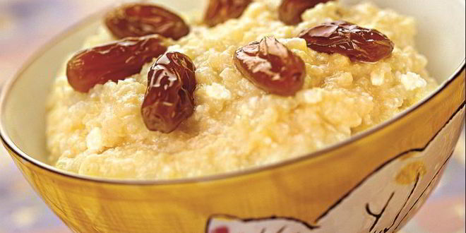Рецепт Пшенной каши с изюмом и творогом
