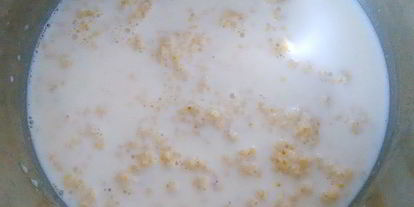 Шаг 1: пшенной каши с клюквой