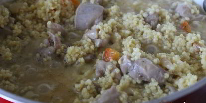 Шаг 3: пшенной каши с курицей