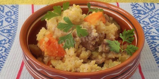 Рецепт пшенной каши с мясом
