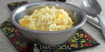 Шаг 9: пшенной каши с тыквой на молоке