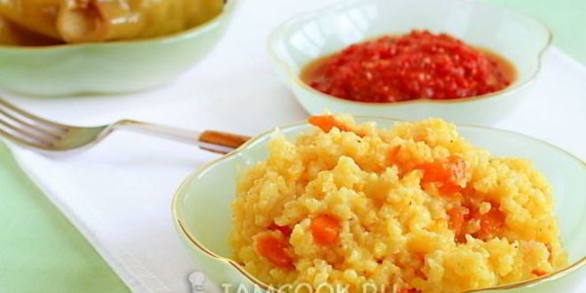 Рецепт Пшенной каши с тыквой на воде