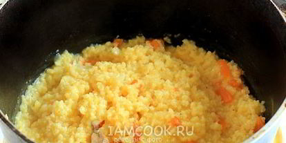 Шаг 8: пшенной каши с тыквой на воде